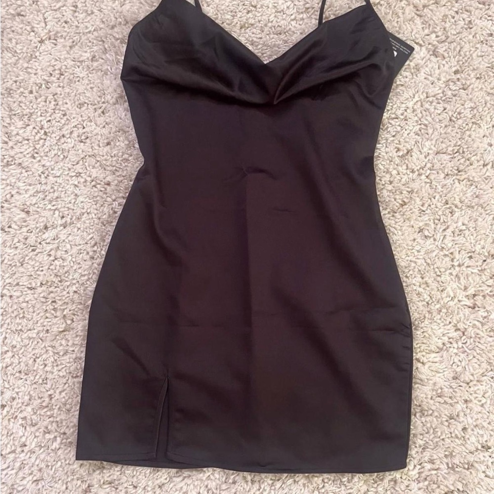 PrettyLittleThing Elegant Black Mini Dress